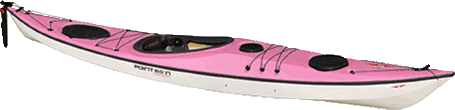 Pink Cappuccino kayak Sweden, nigel foster design